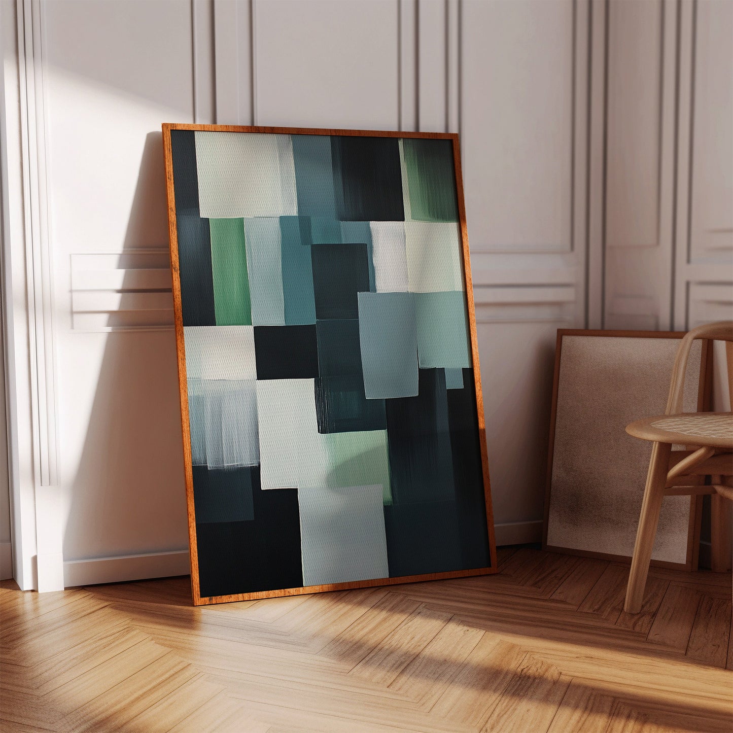 Forest Fade Geometric Abstract Wall Art Print