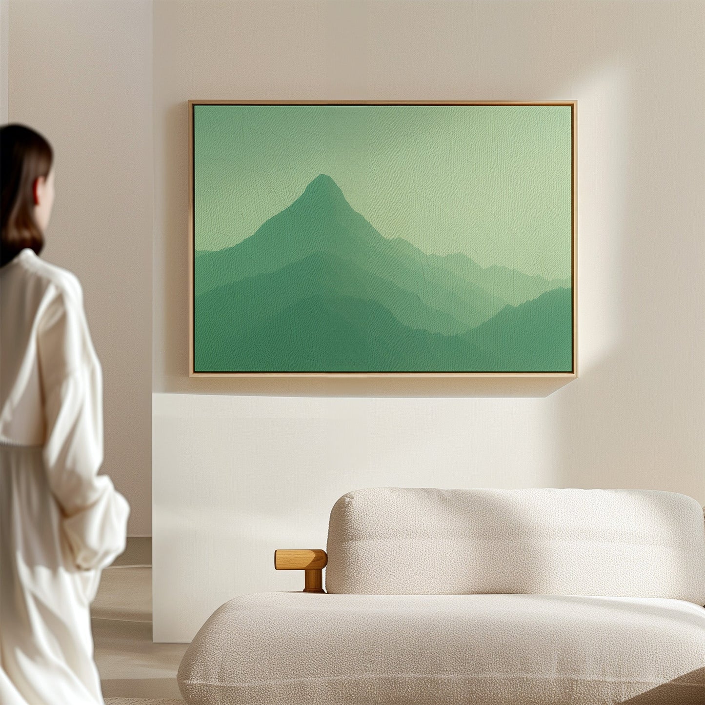 Enchanted Green Mountain Dreamscape Wall Art Print