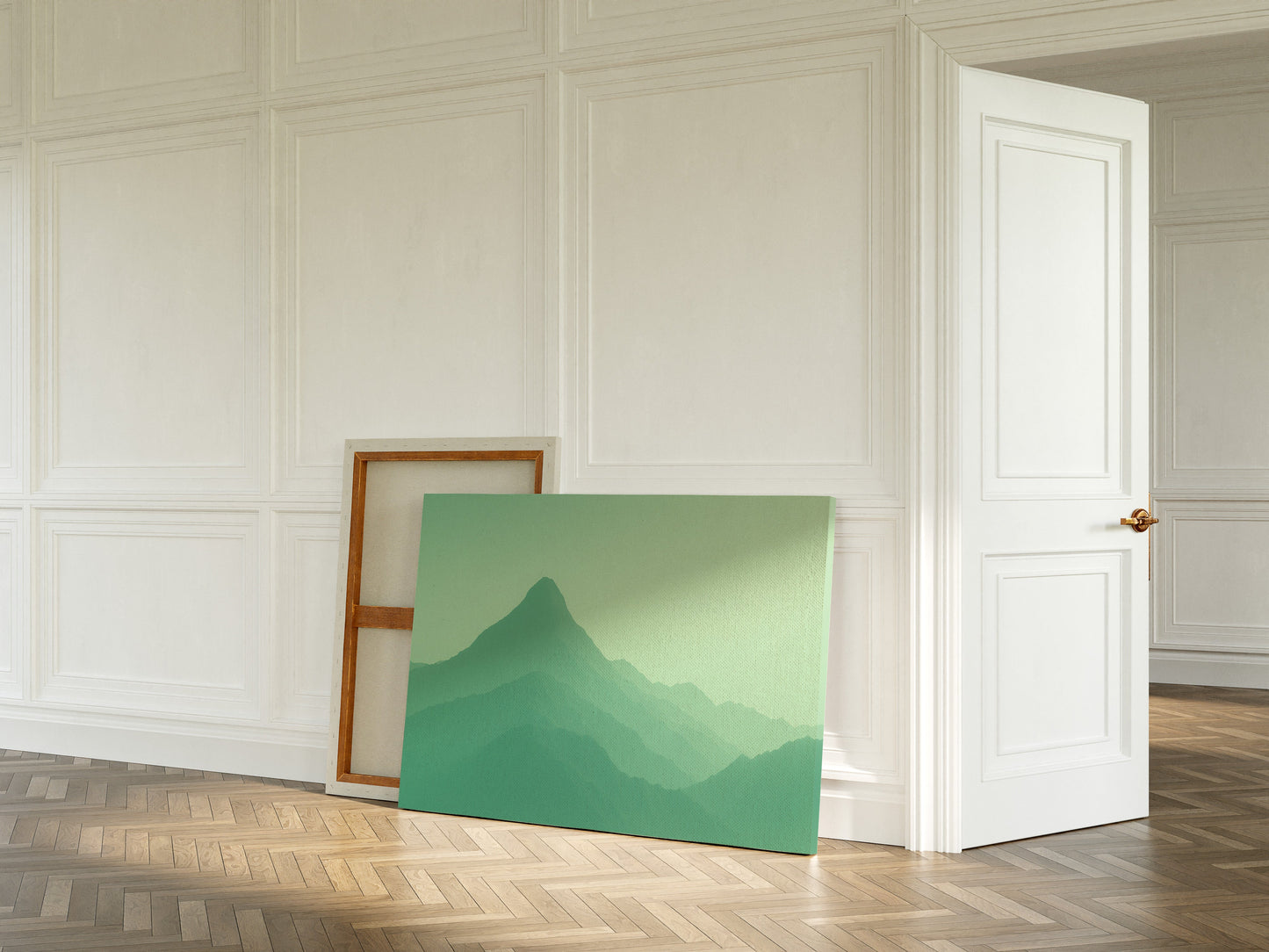 Enchanted Green Mountain Dreamscape Wall Art Print