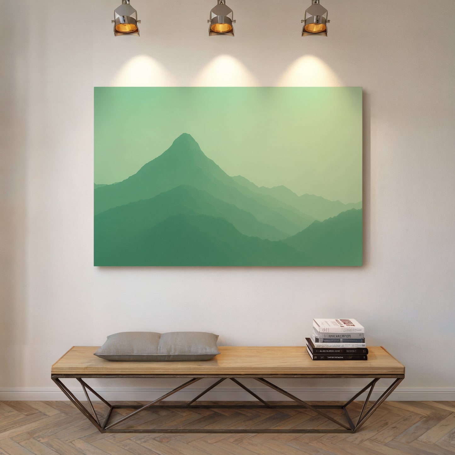 Enchanted Green Mountain Dreamscape Wall Art Print