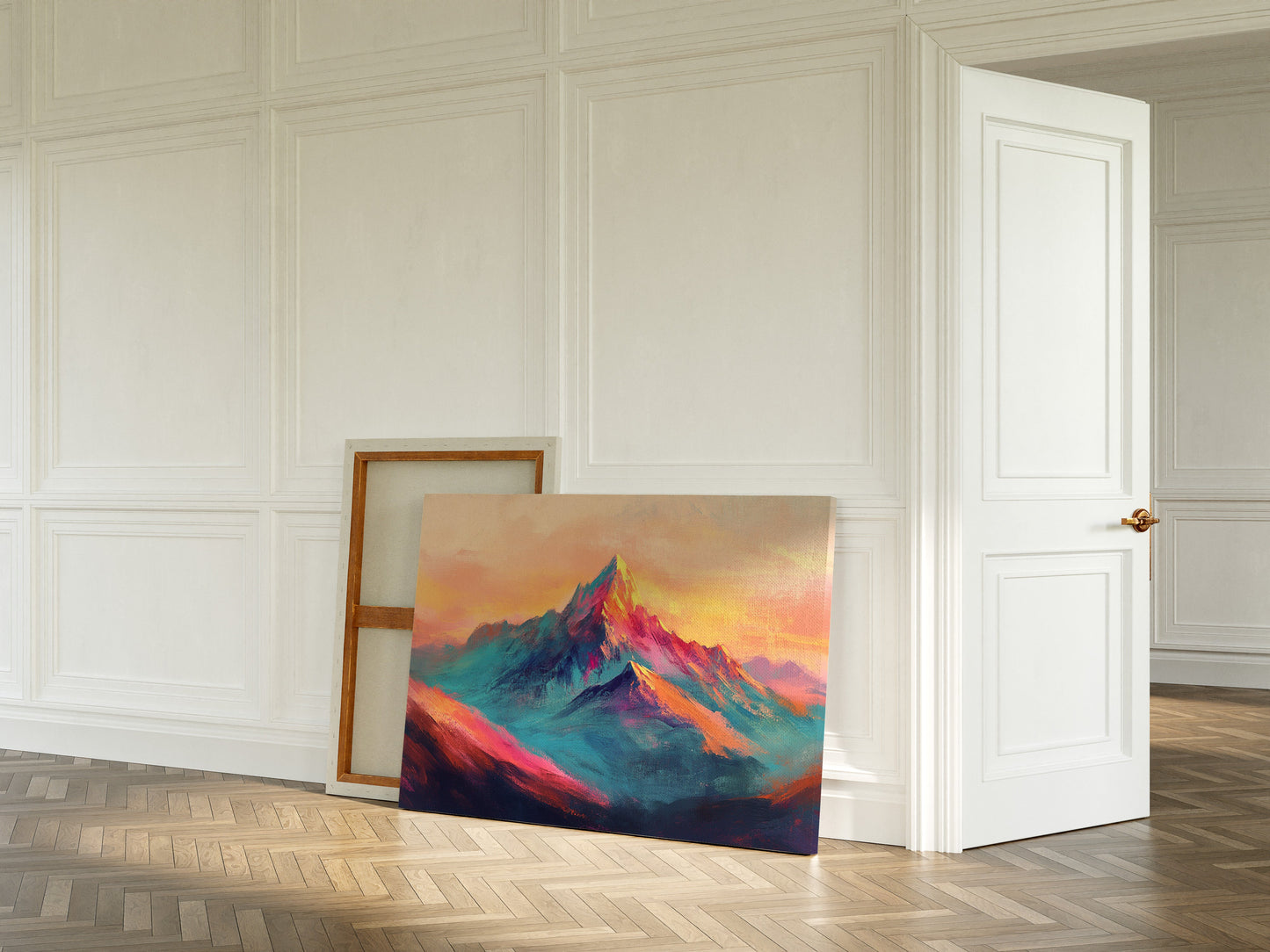Vibrant Sunset Mountain Landscape Print