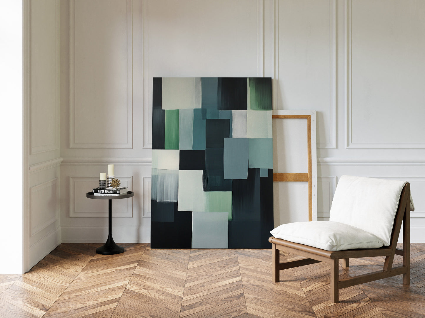 Forest Fade Geometric Abstract Wall Art Print