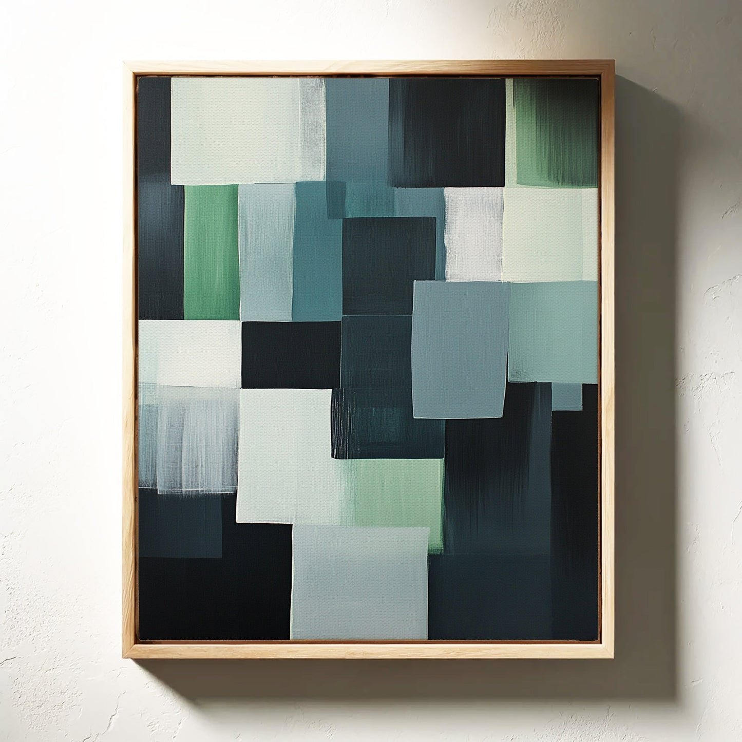Forest Fade Geometric Abstract Wall Art Print