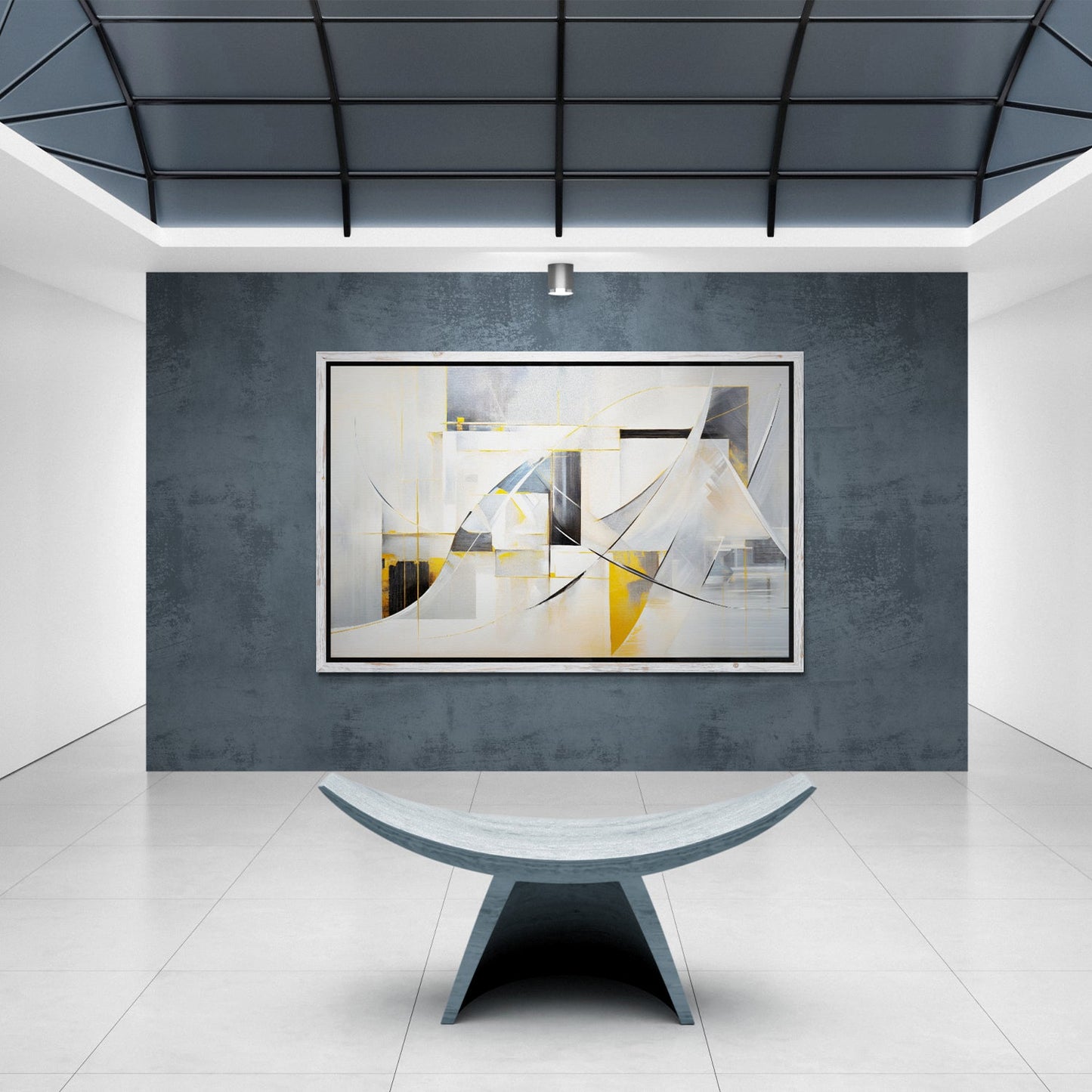 Geometric Whispers Modern Abstract Canvas Wall Art