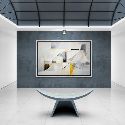 Geometric Whispers Modern Abstract Canvas Wall Art