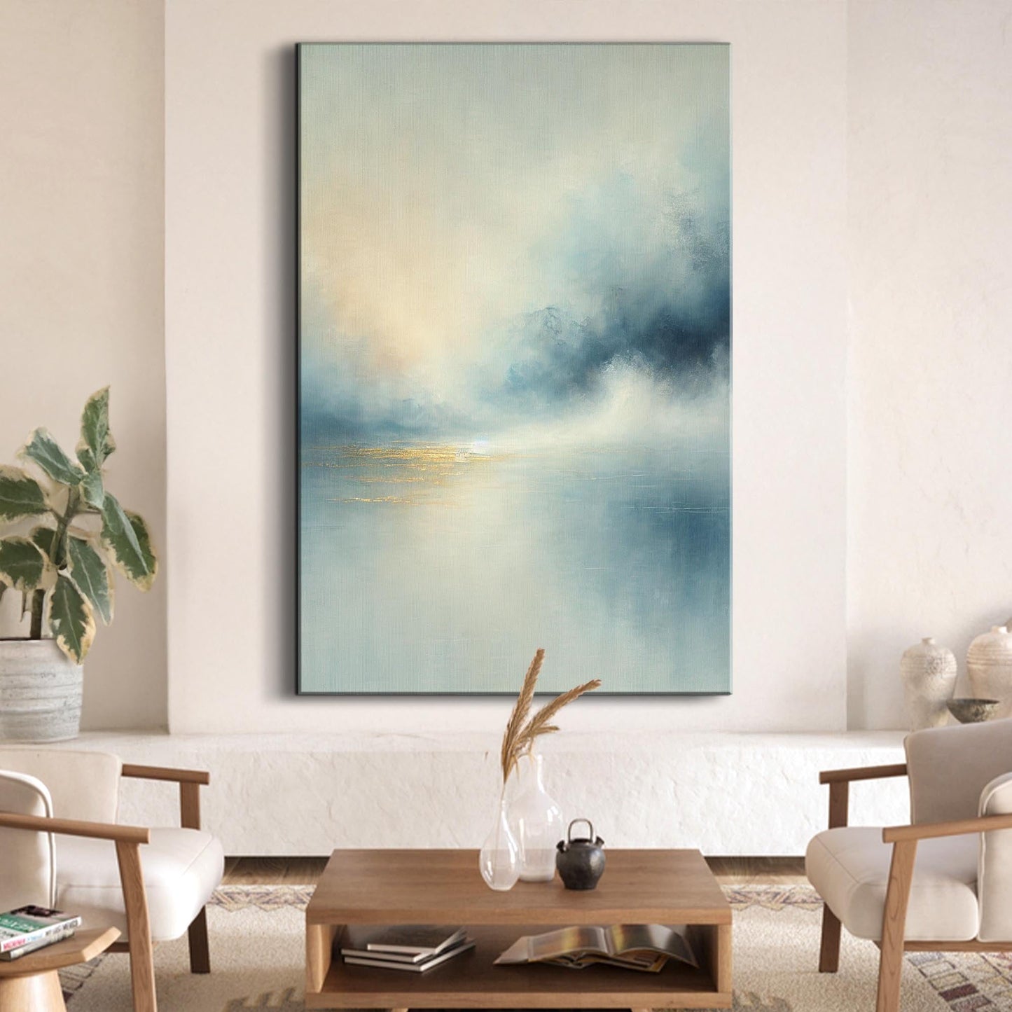 Abstract Calm Glow Canvas Wall Art