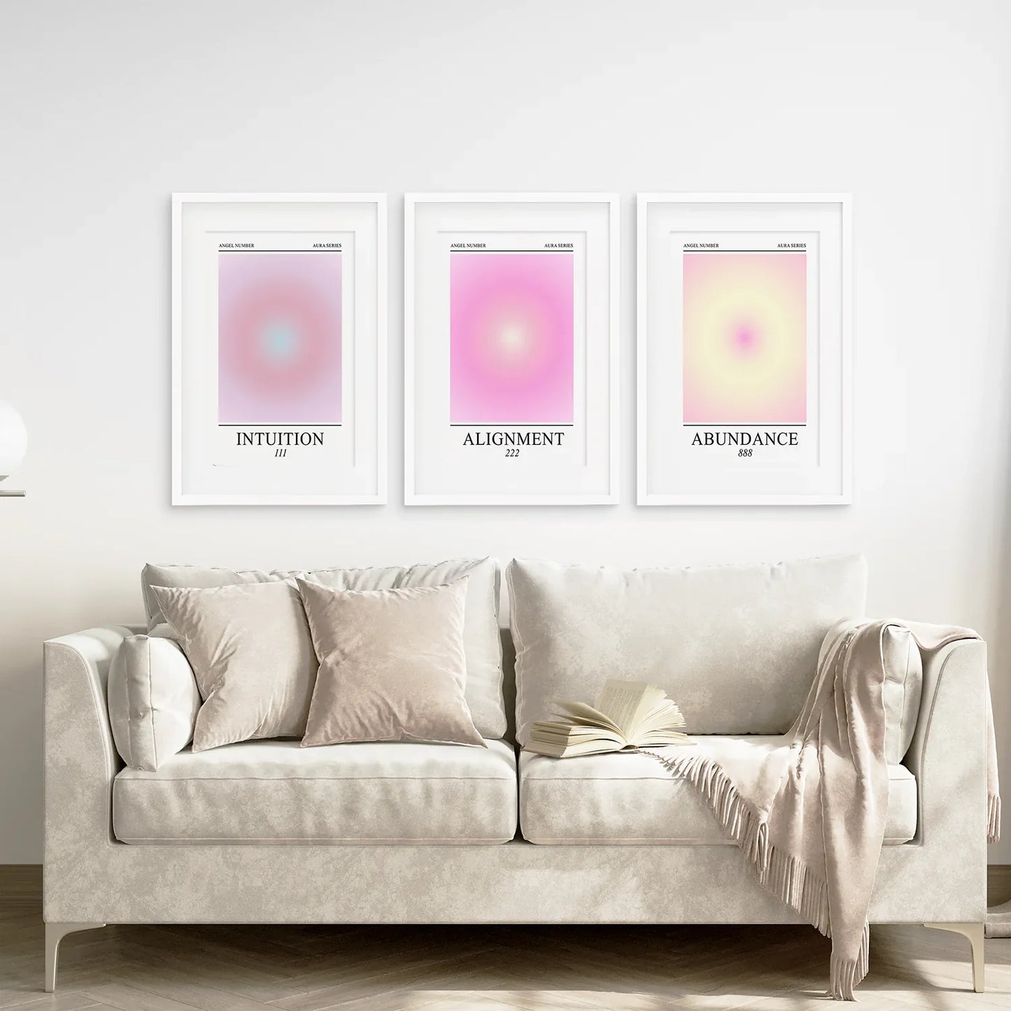 Aura Energy Gradient Wall Art Set of 3 Prints