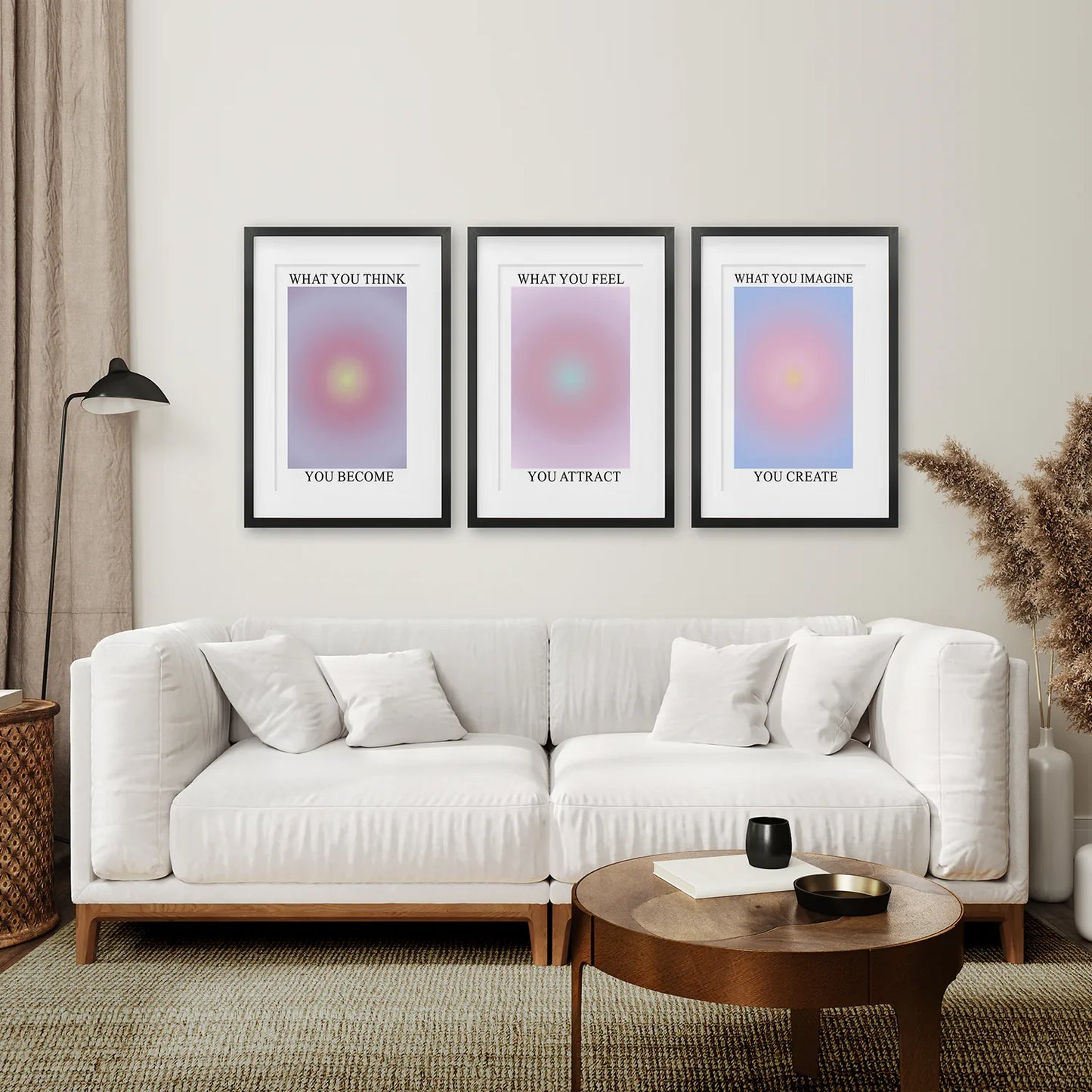 Spiritual Aura Energy Wall Art Set of 3 Prints