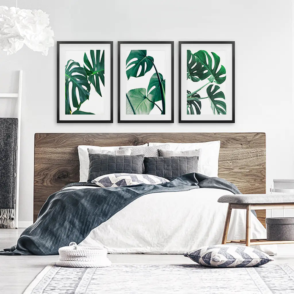 Sedona Desert Wall Art, Red Rocks and Cactus 3 Piece Set