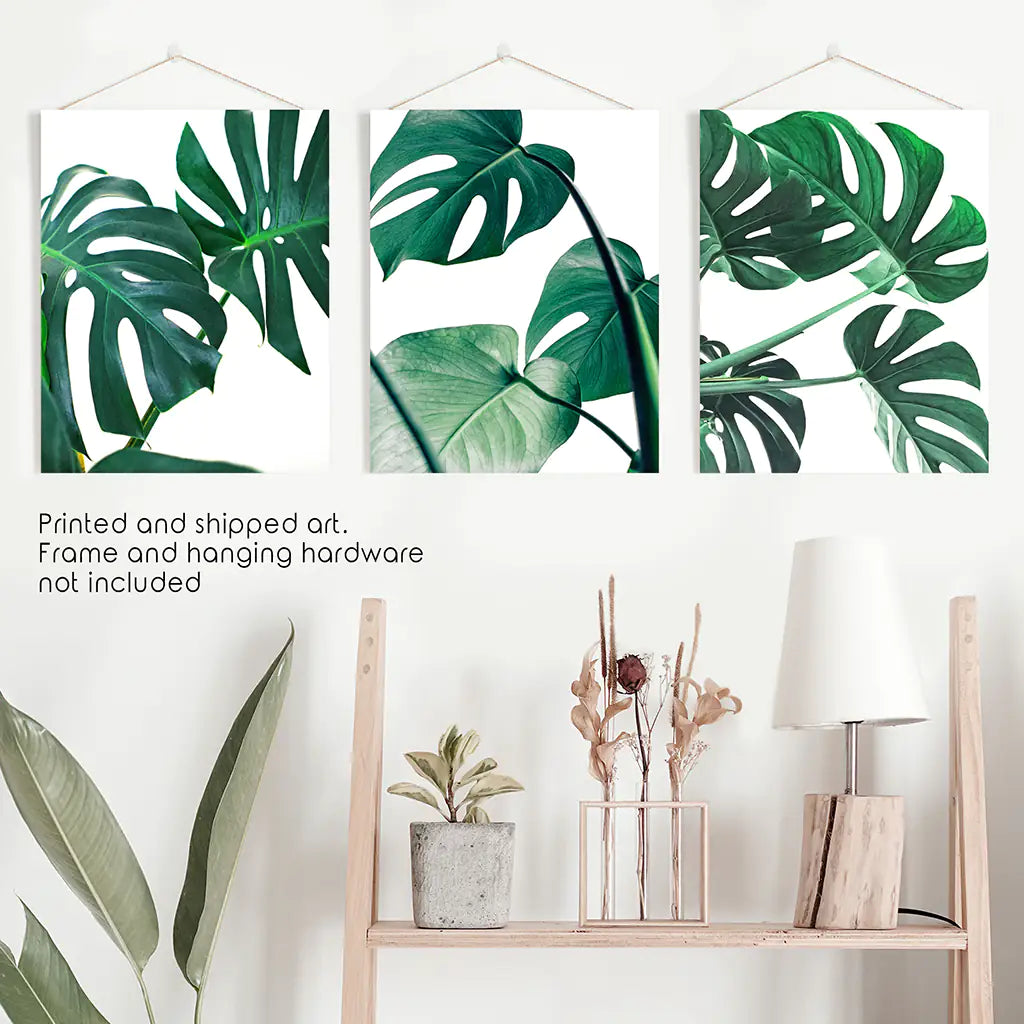 Sedona Desert Wall Art, Red Rocks and Cactus 3 Piece Set