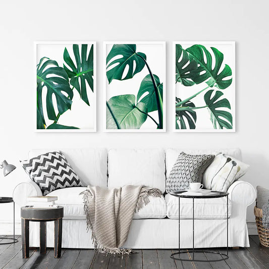 Sedona Desert Wall Art, Red Rocks and Cactus 3 Piece Set