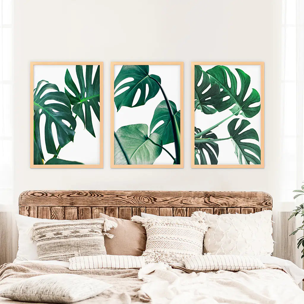 Sedona Desert Wall Art, Red Rocks and Cactus 3 Piece Set