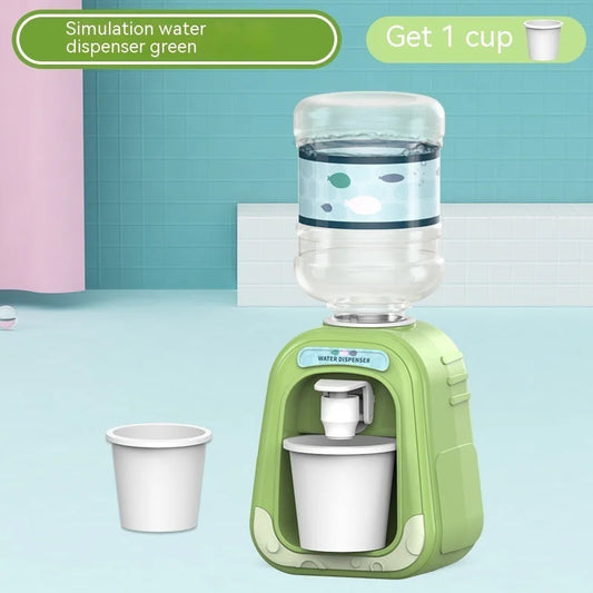 Green simulation water dispenser pretend play toy with cup get 1 cup included