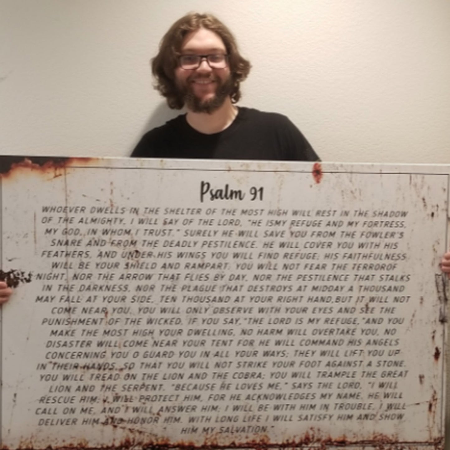 Psalm 91 He Is My Refuge Canvas Wall Art