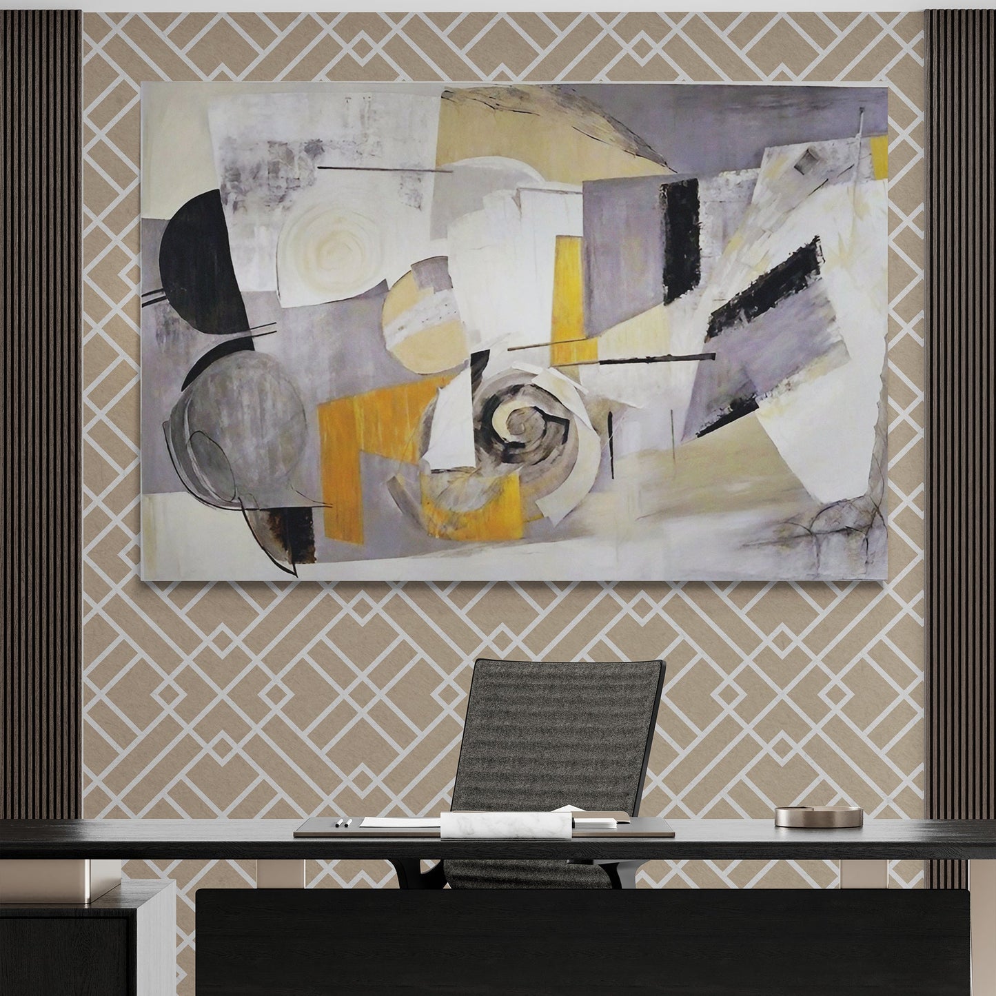 Harmonic Dissonance Abstract Canvas Wall Art
