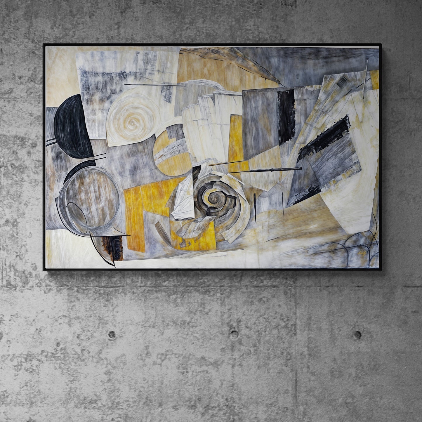 Harmonic Dissonance Abstract Canvas Wall Art
