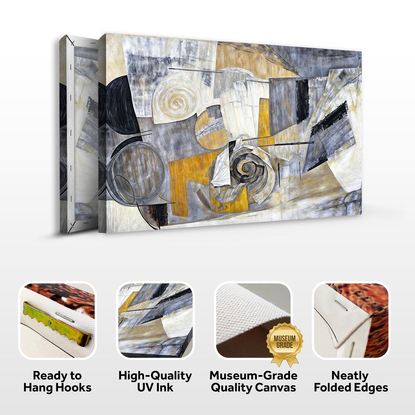 Harmonic Dissonance Abstract Canvas Wall Art