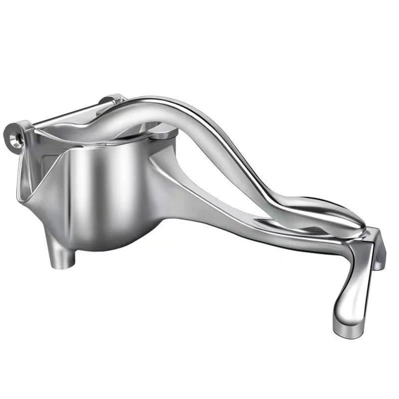 Heavy-duty aluminum citrus press isolated showing sturdy lever design