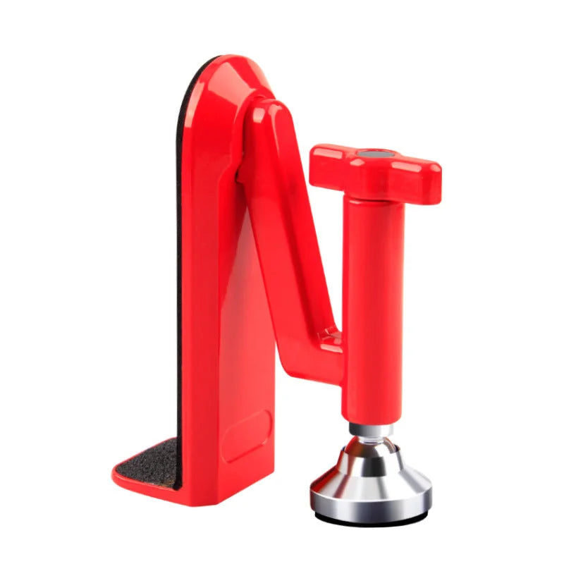 Heavy duty travel door security stopper with anti theft locking mechanism