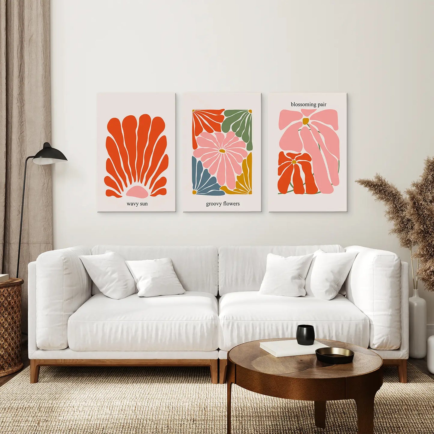 Colorful Flower Market Floral Wall Art Print