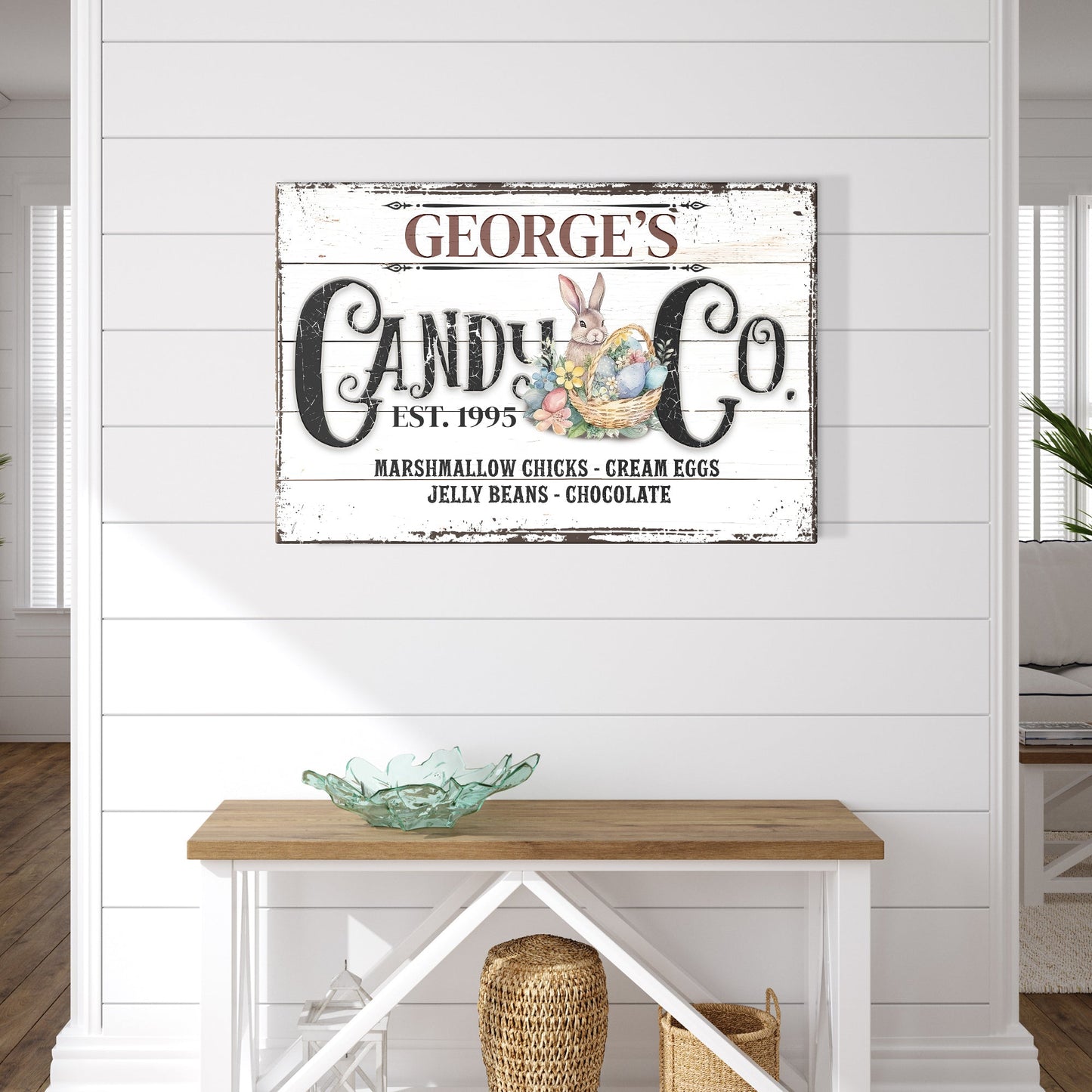 Honey Bunny Candy Company Vintage Canvas Wall Art