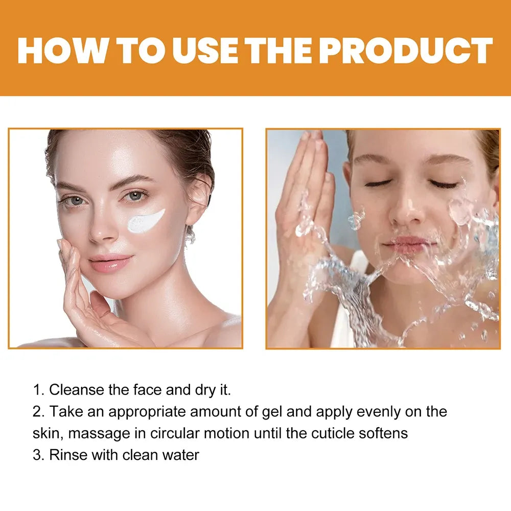 How to use exfoliating gel instructions cleanse massage and rinse