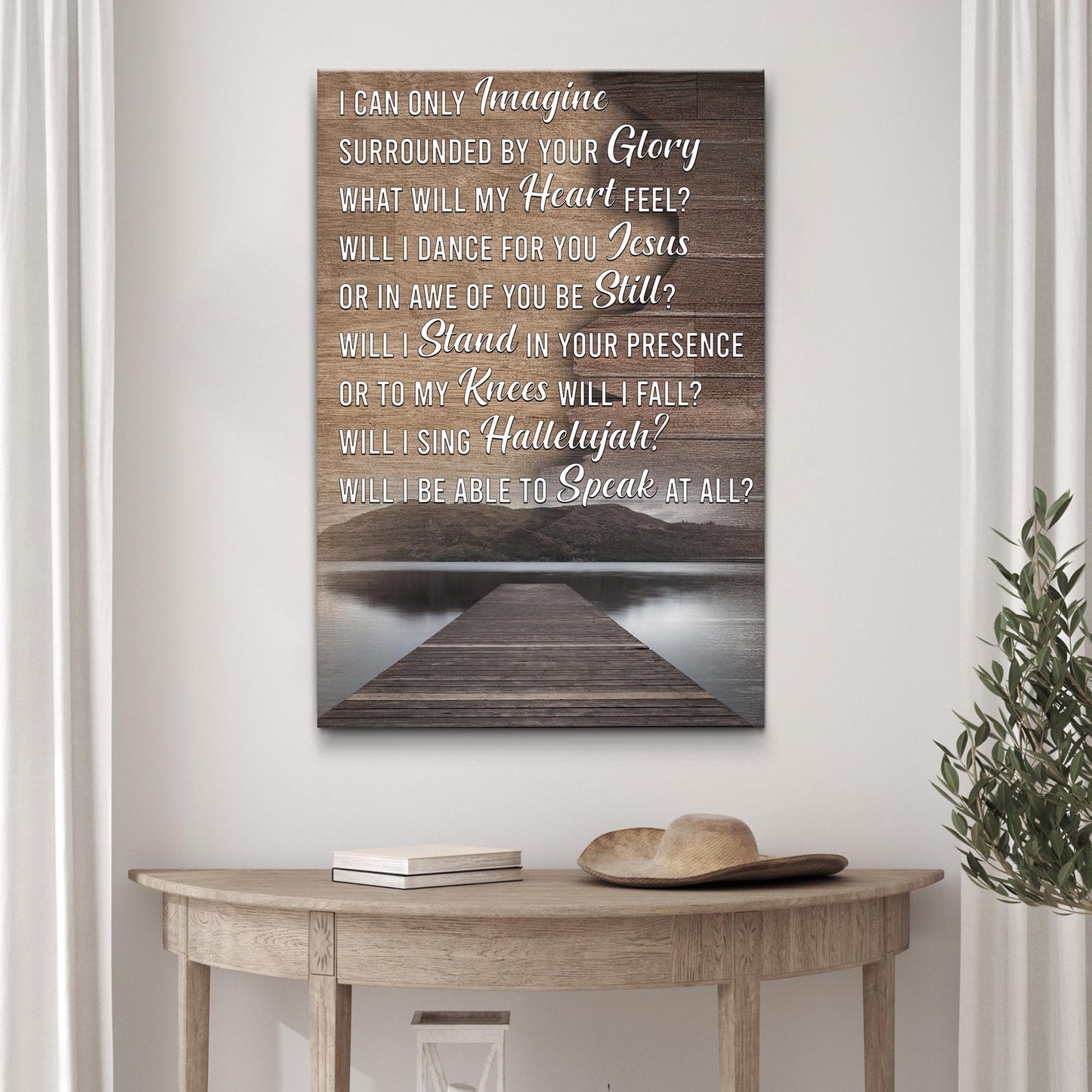 I Can Only Imagine Faith Canvas Sign II
