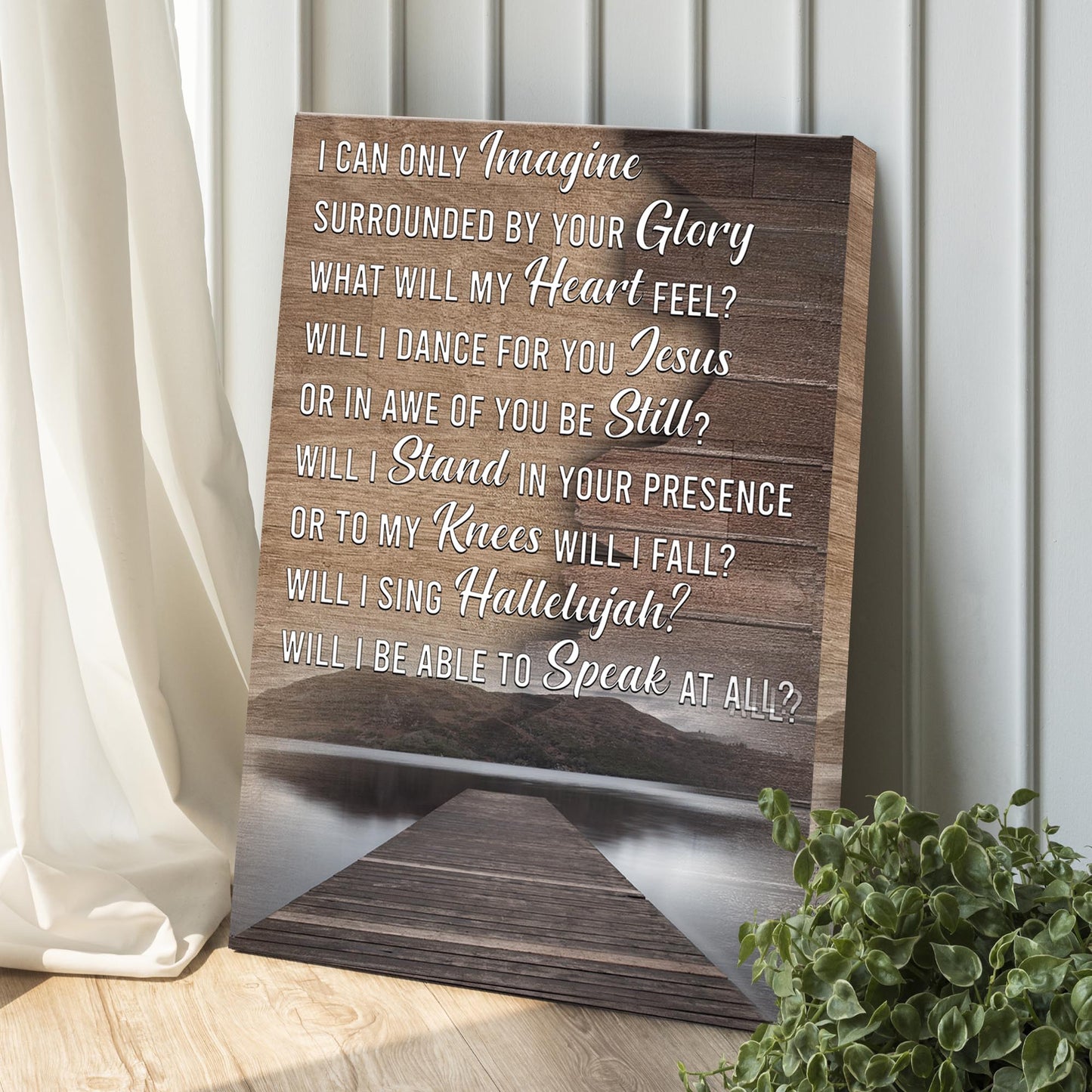 I Can Only Imagine Faith Canvas Sign II