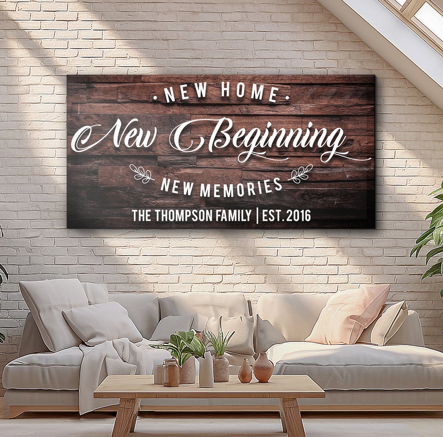New Home Canvas Wall Art - Housewarming Sign
