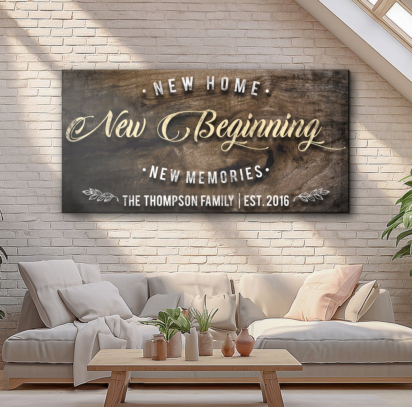 New Home Canvas Sign - Fresh Start Wall Art