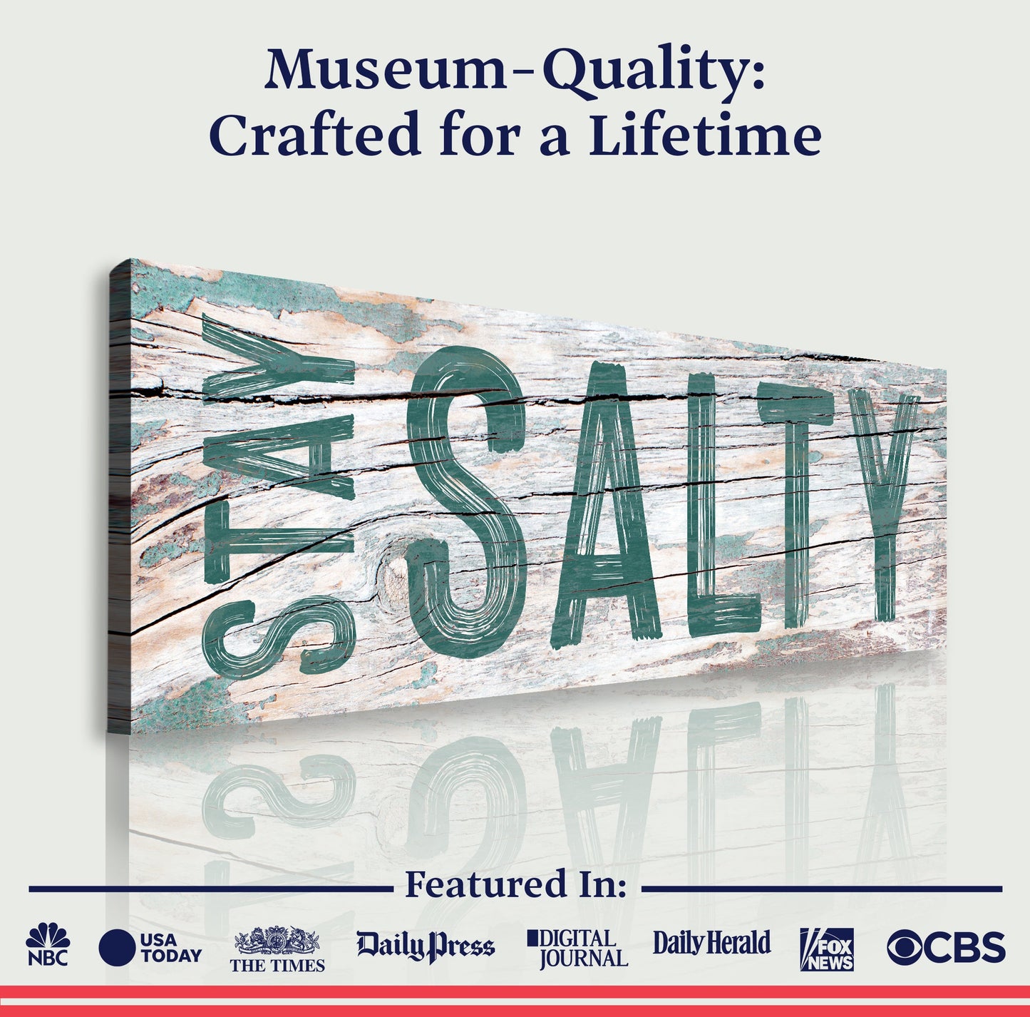 Stay Salty Beach House Canvas Wall Art