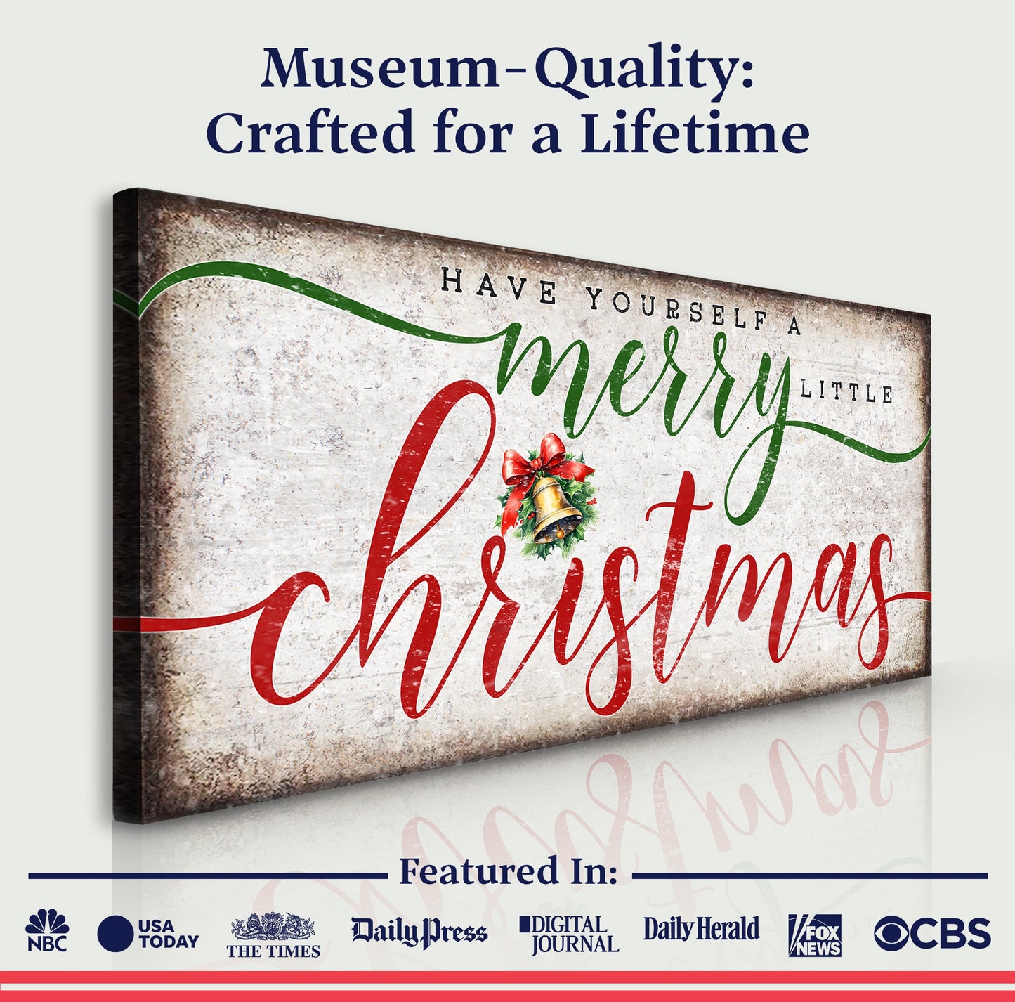 Have Yourself a Merry Little Christmas Canvas Wall Art XII