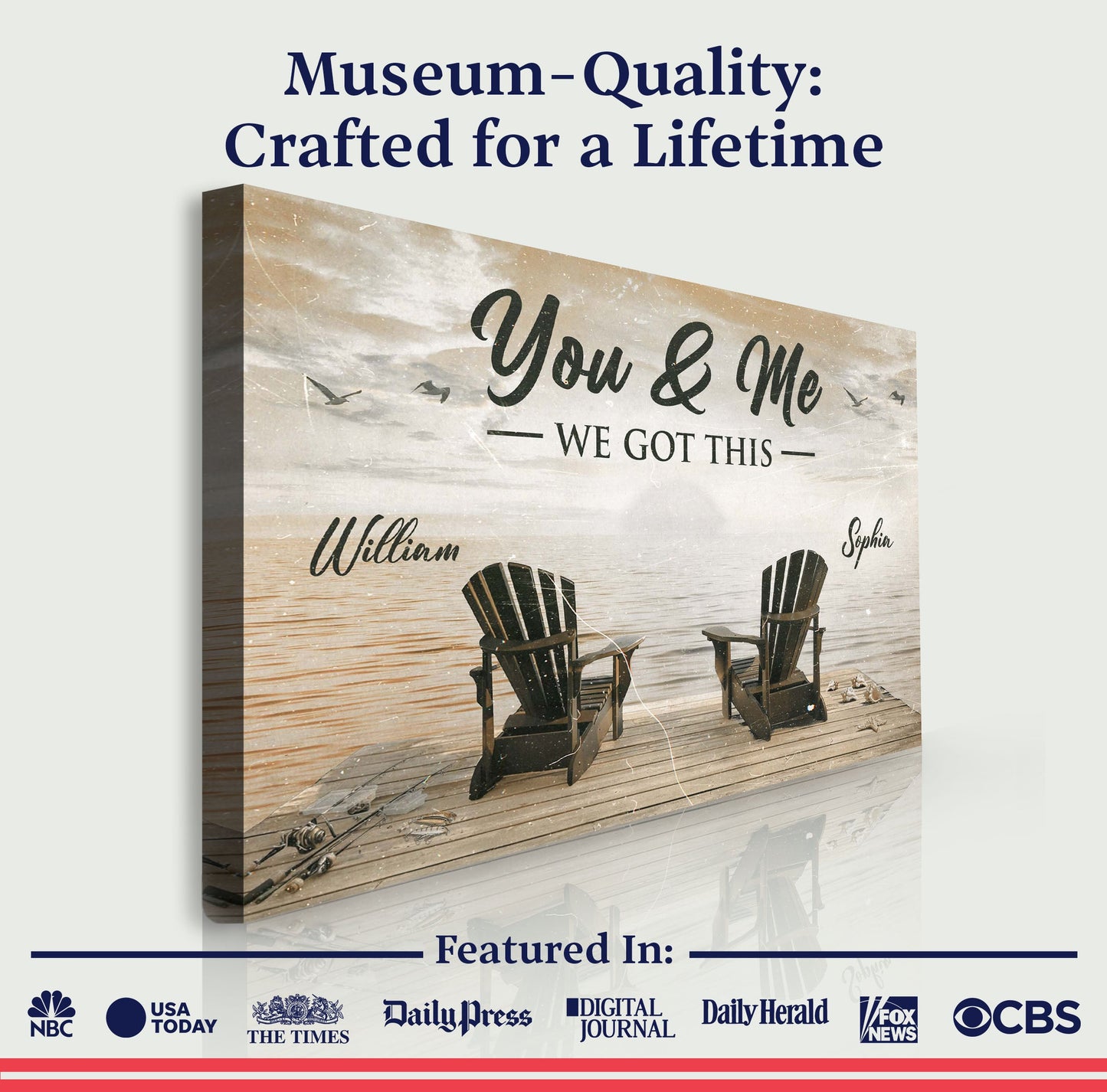 Fishing Themed We Got This Couple Canvas Wall Art
