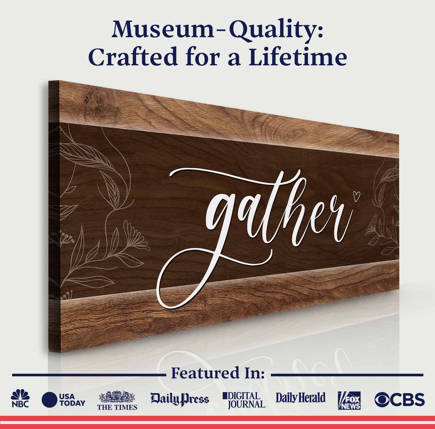 Gather Canvas Wall Art Sign