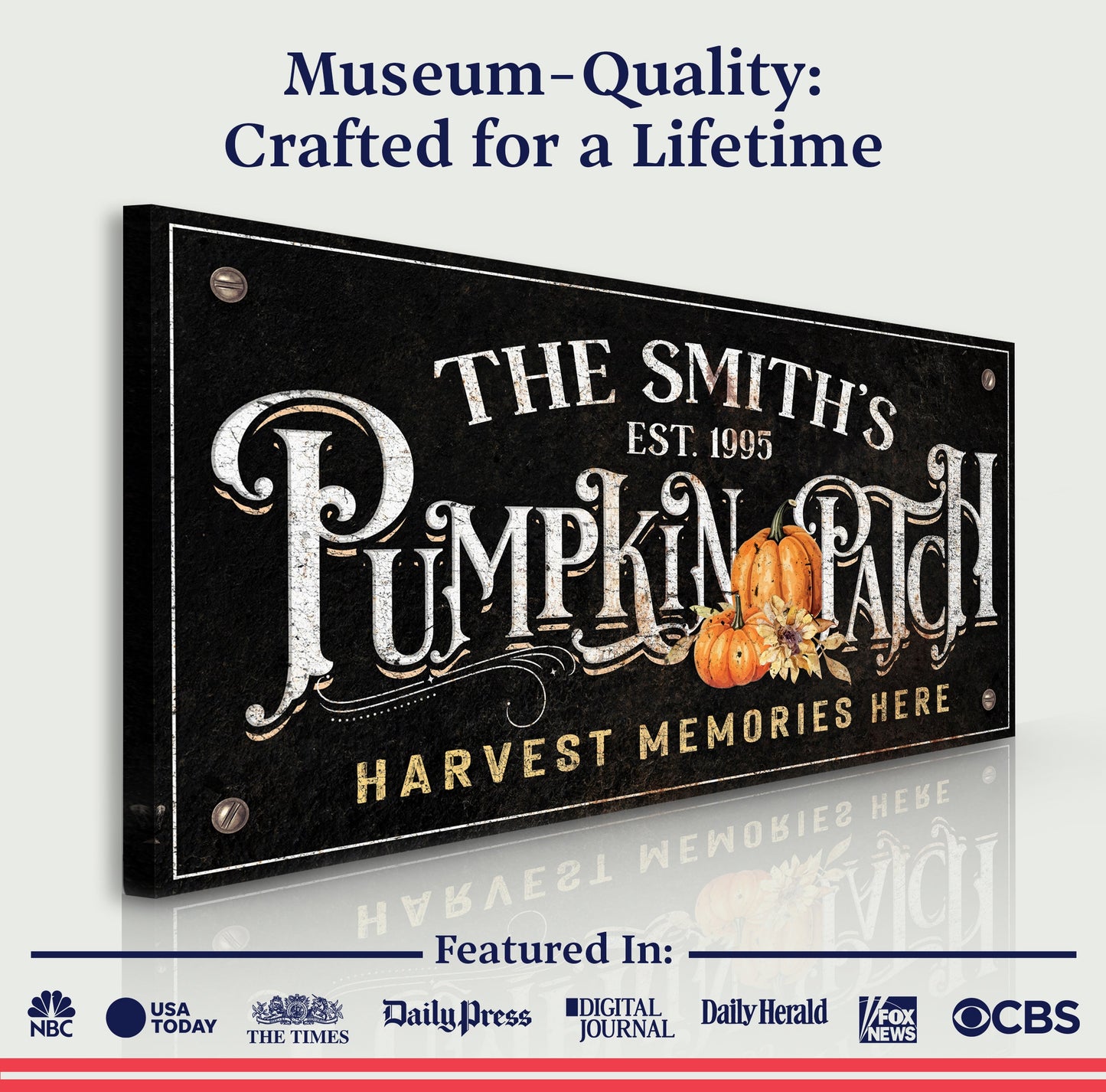 Harvest Memories Pumpkin Patch Canvas Wall Art
