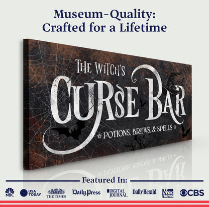 Witch's Curse Bar Halloween Canvas Wall Art III