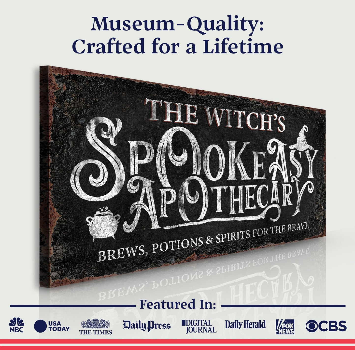 Apothecary Spookeasy Bar Canvas Sign