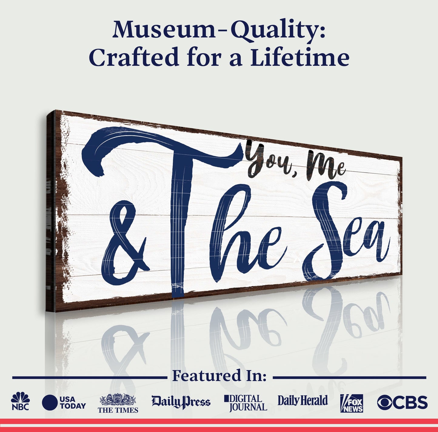 You Me and the Sea Beach Home Canvas Wall Art