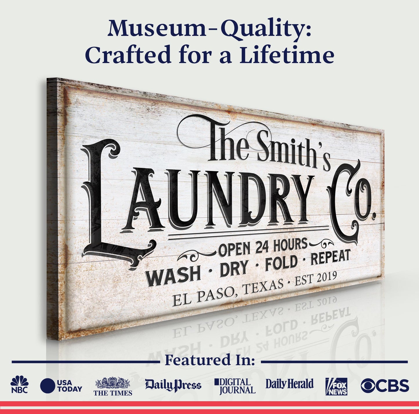 Laundry Room Canvas Wall Art IX