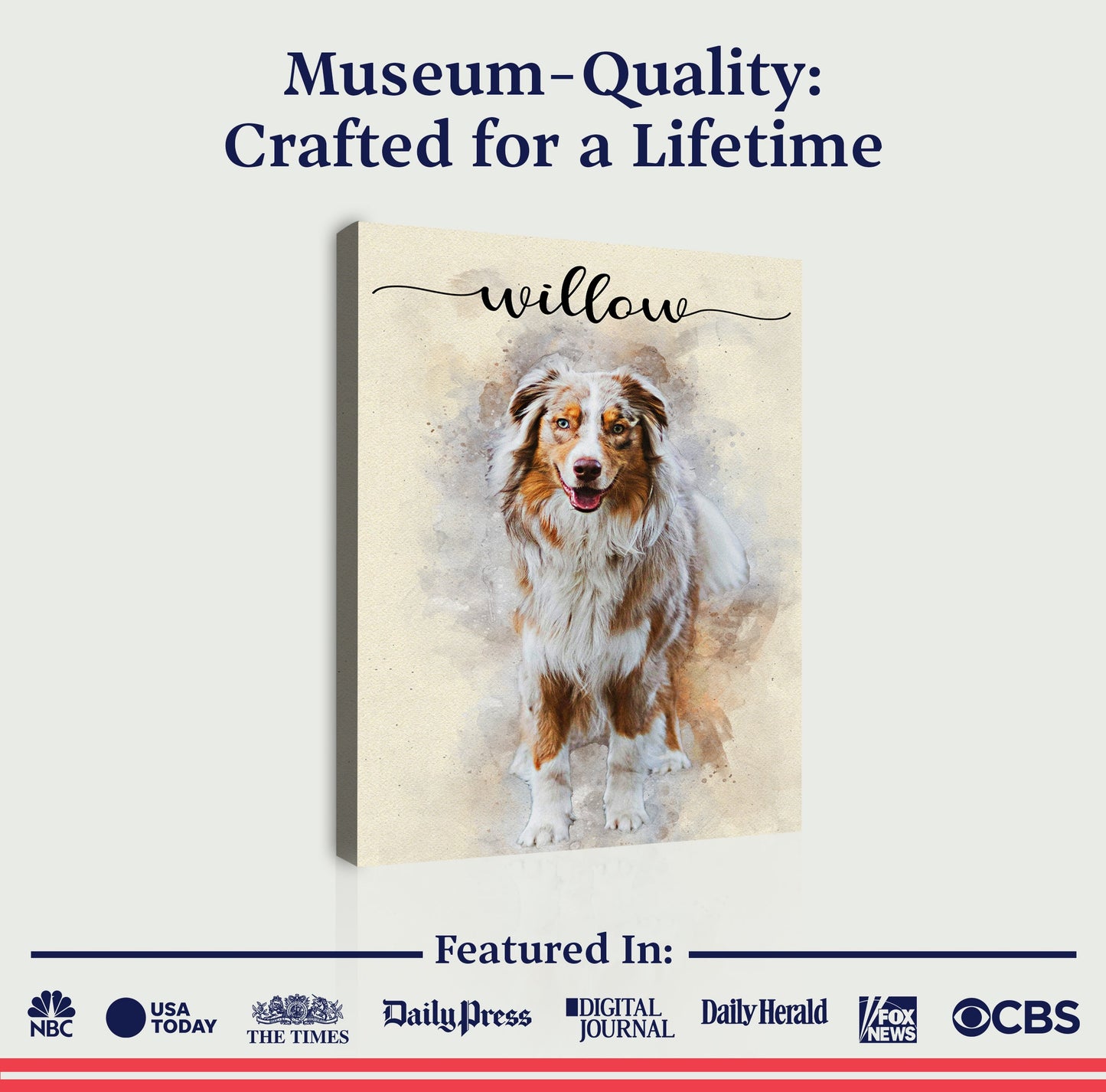 Pet Memorial Watercolor Canvas Wall Art II