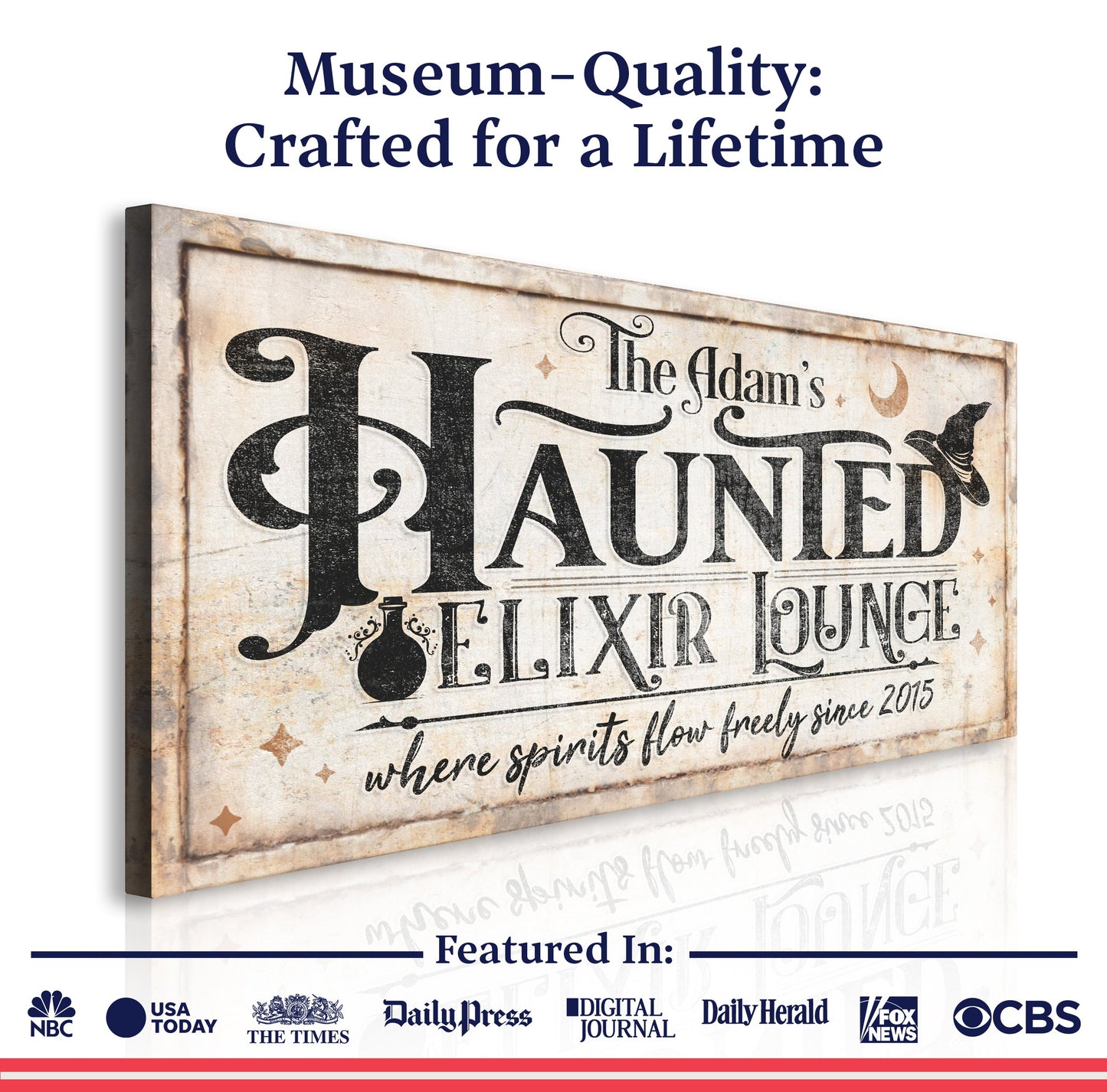 Haunted Elixir Lounge Halloween Canvas Wall Art II