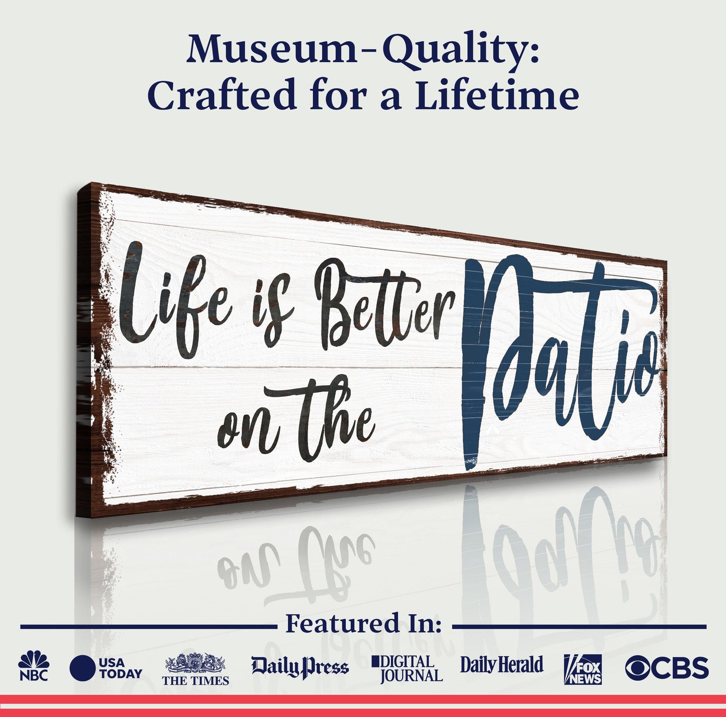 Life Is Better on the Patio Canvas Wall Art