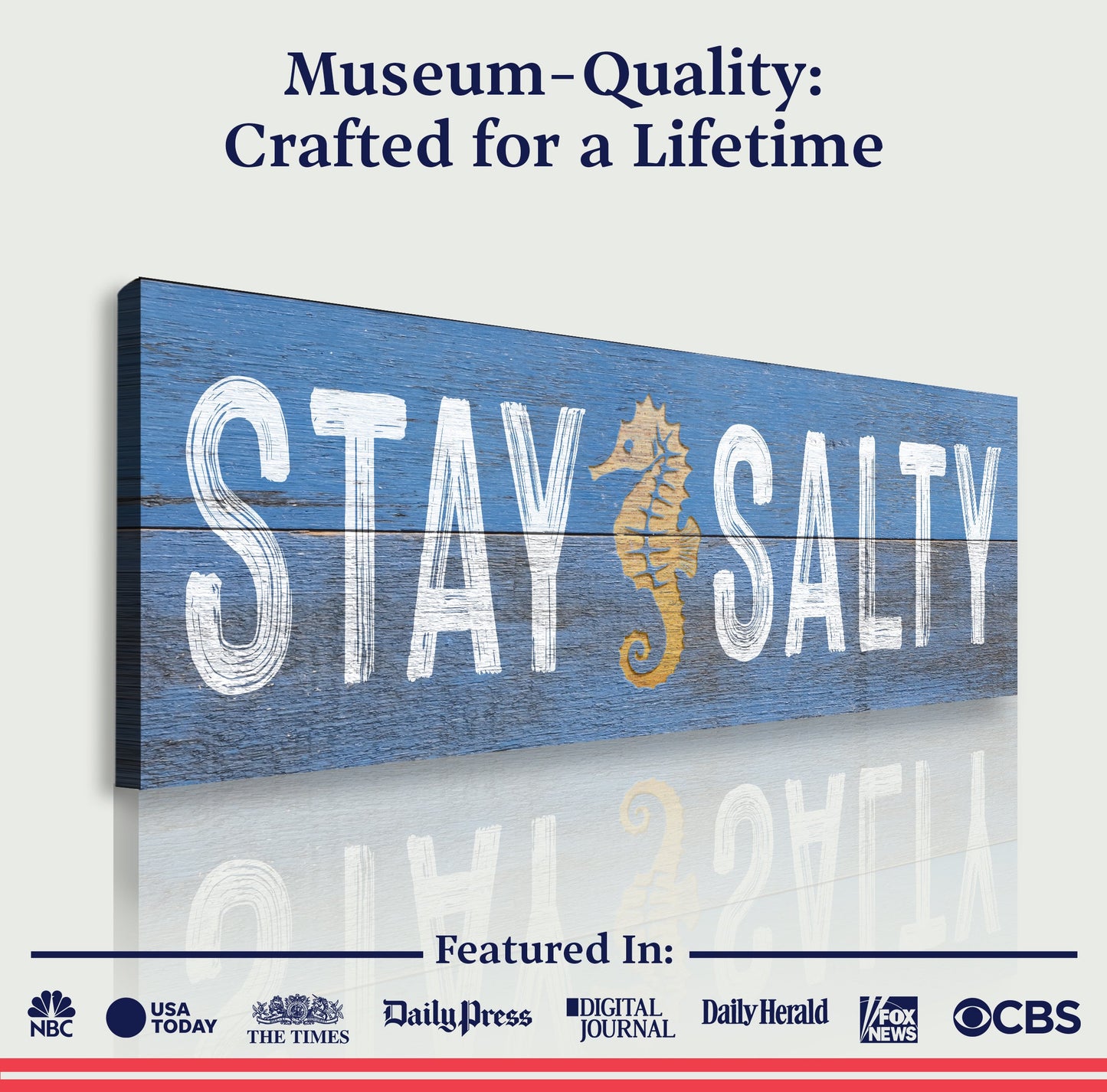 Stay Salty Coastal Breeze Canvas Wall Art