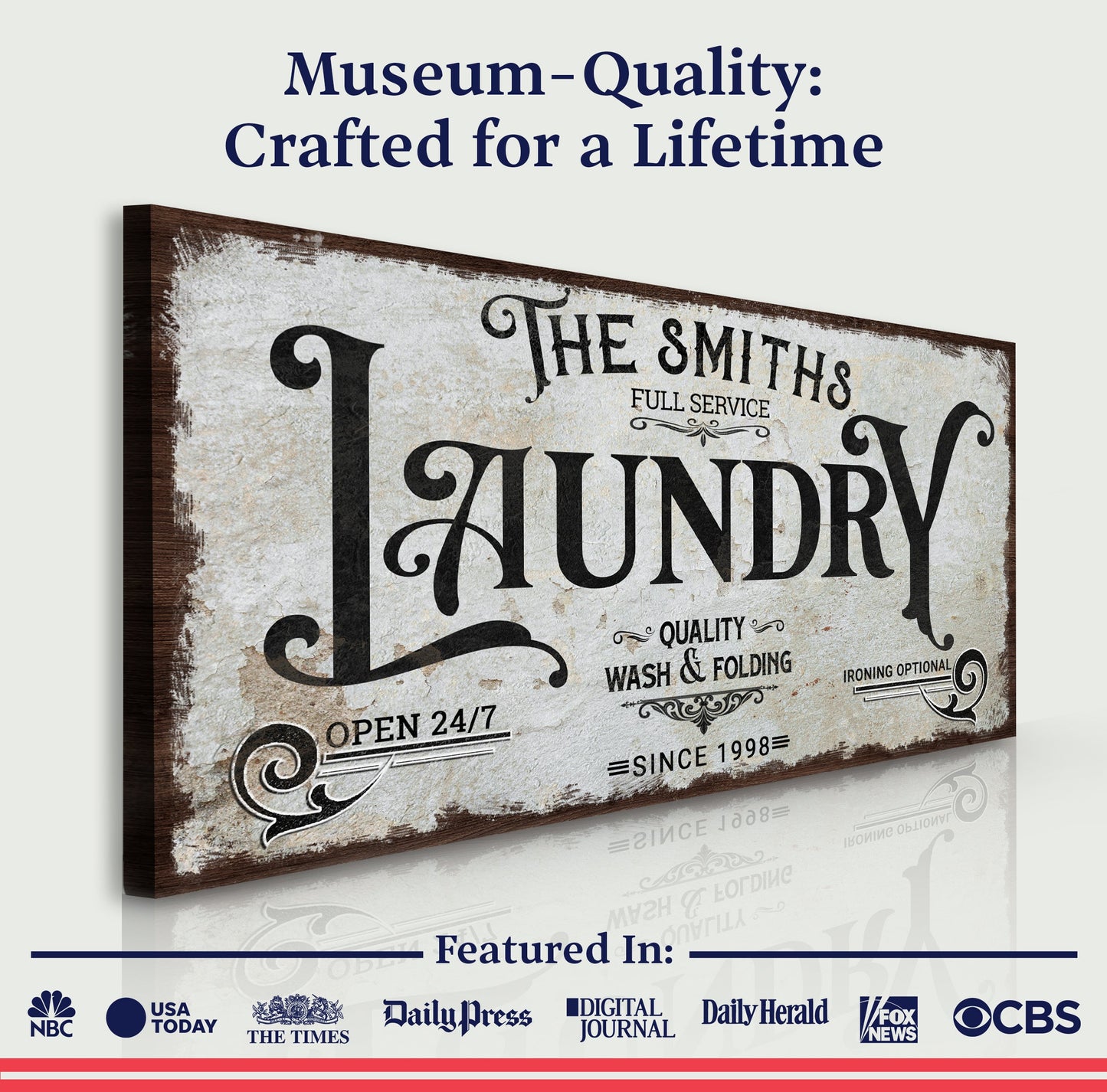 Laundry Room Canvas Wall Art VII