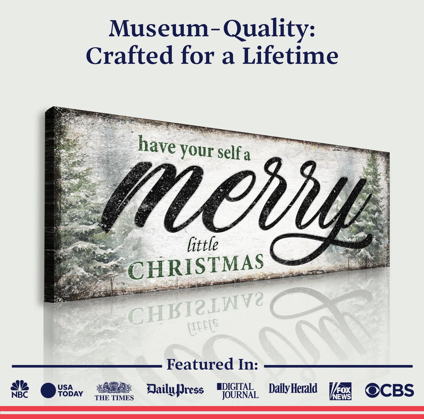 Have Yourself a Merry Little Christmas Canvas Wall Art