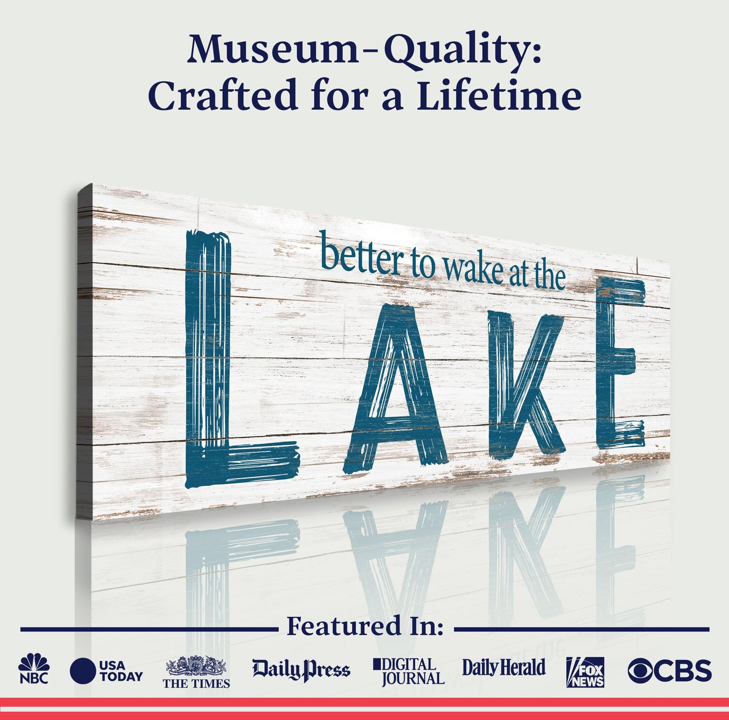 Better to Wake at the Lake Canvas Wall Art