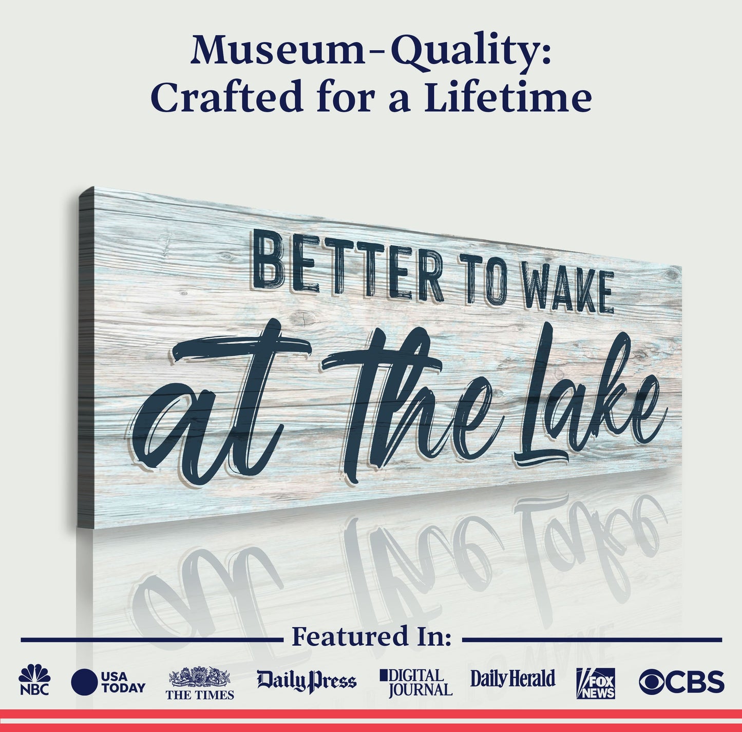 Better to Wake at the Lake Canvas Wall Art