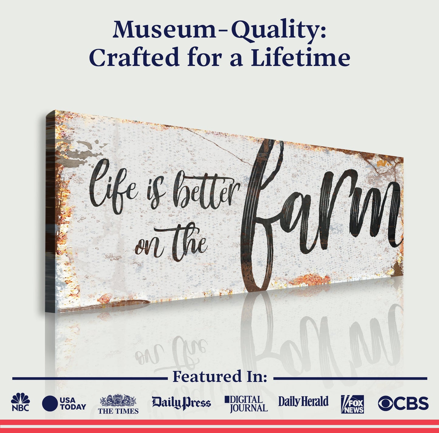 Life Is Better on the Farm Canvas Wall Art