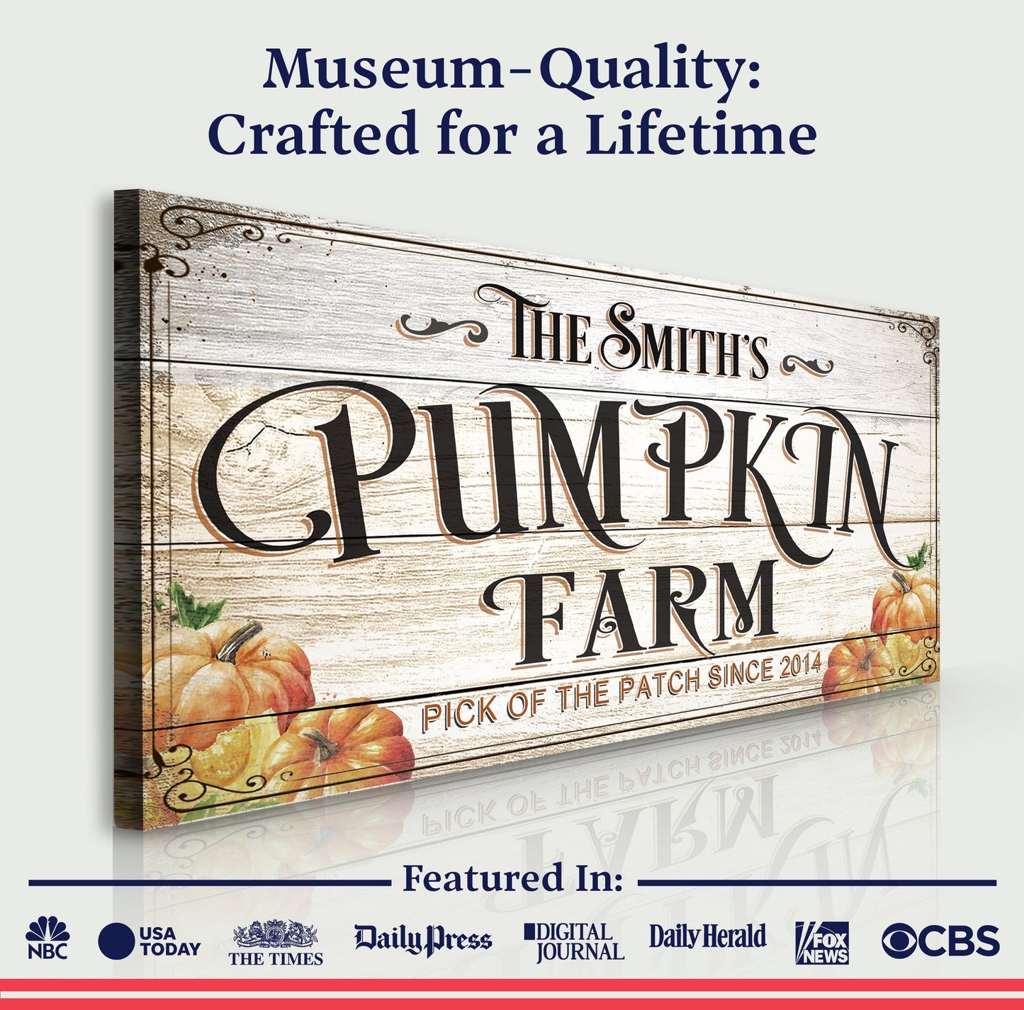 Pick of the Patch Pumpkin Farm Canvas Wall Art