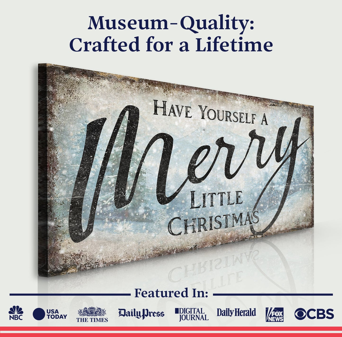 Have Yourself a Merry Little Christmas Canvas Wall Art XI